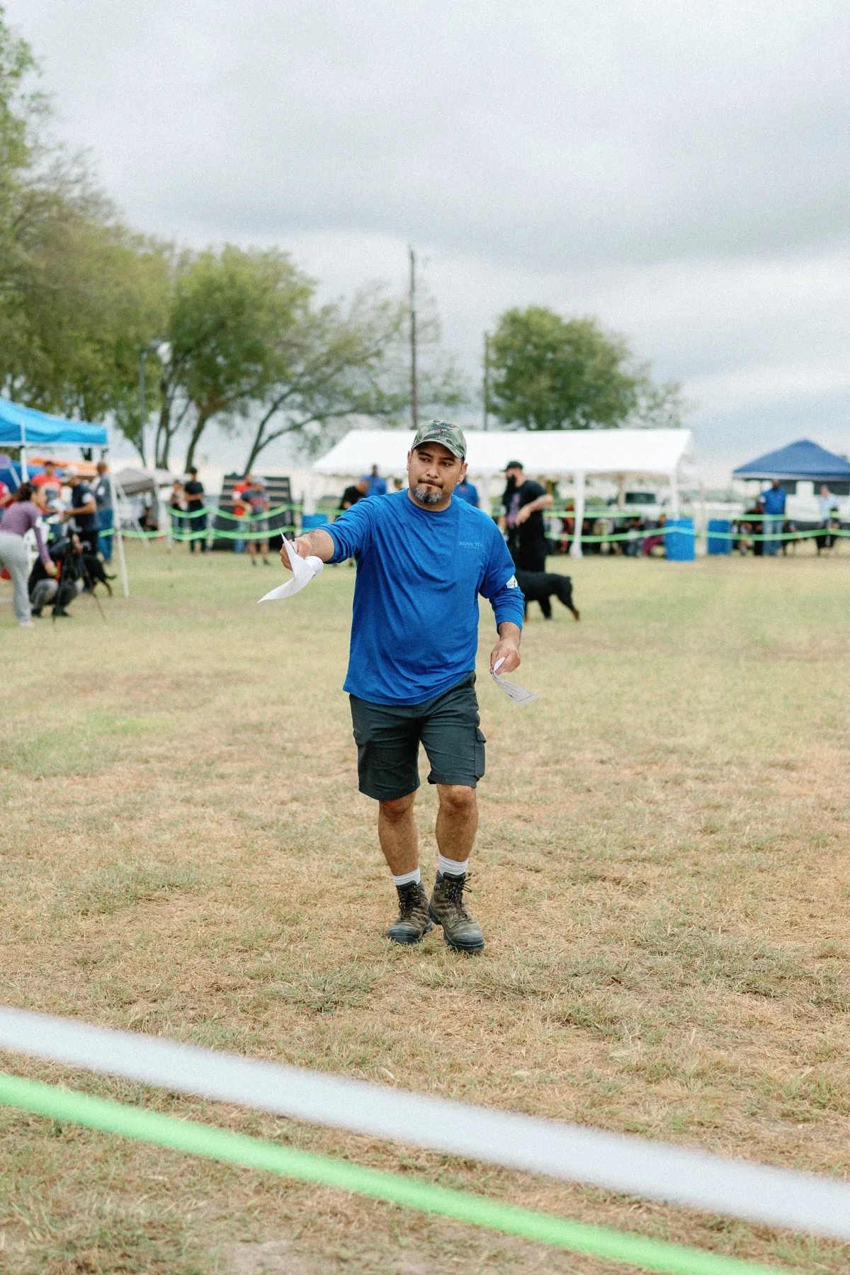 Miguel working the show ring