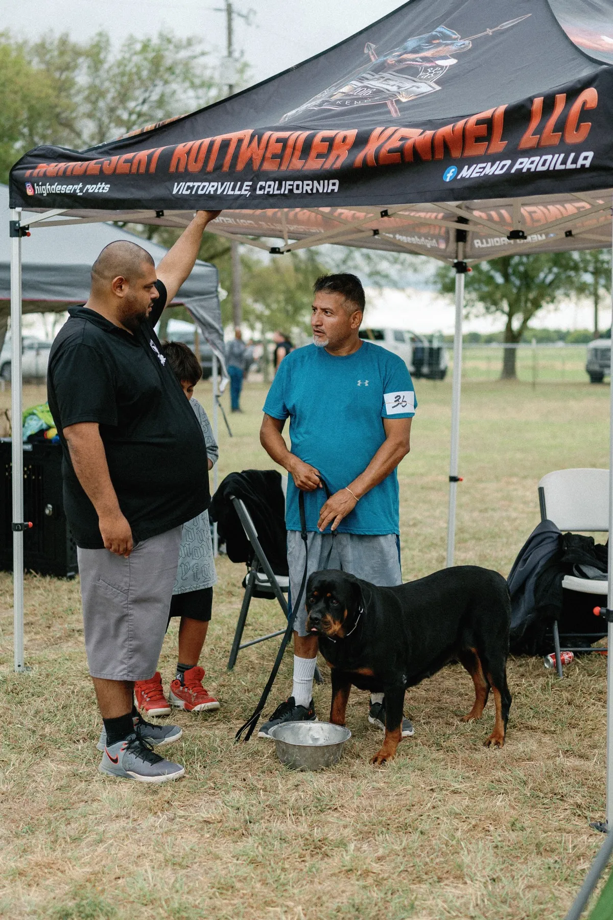 Breeders connecting at Rottweiler competition