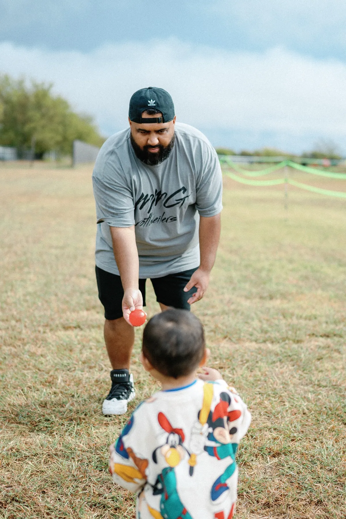 Miguel at the dog show with family